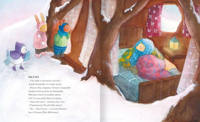 Interno del libro Nevica nel bosco di Giufìditta campello